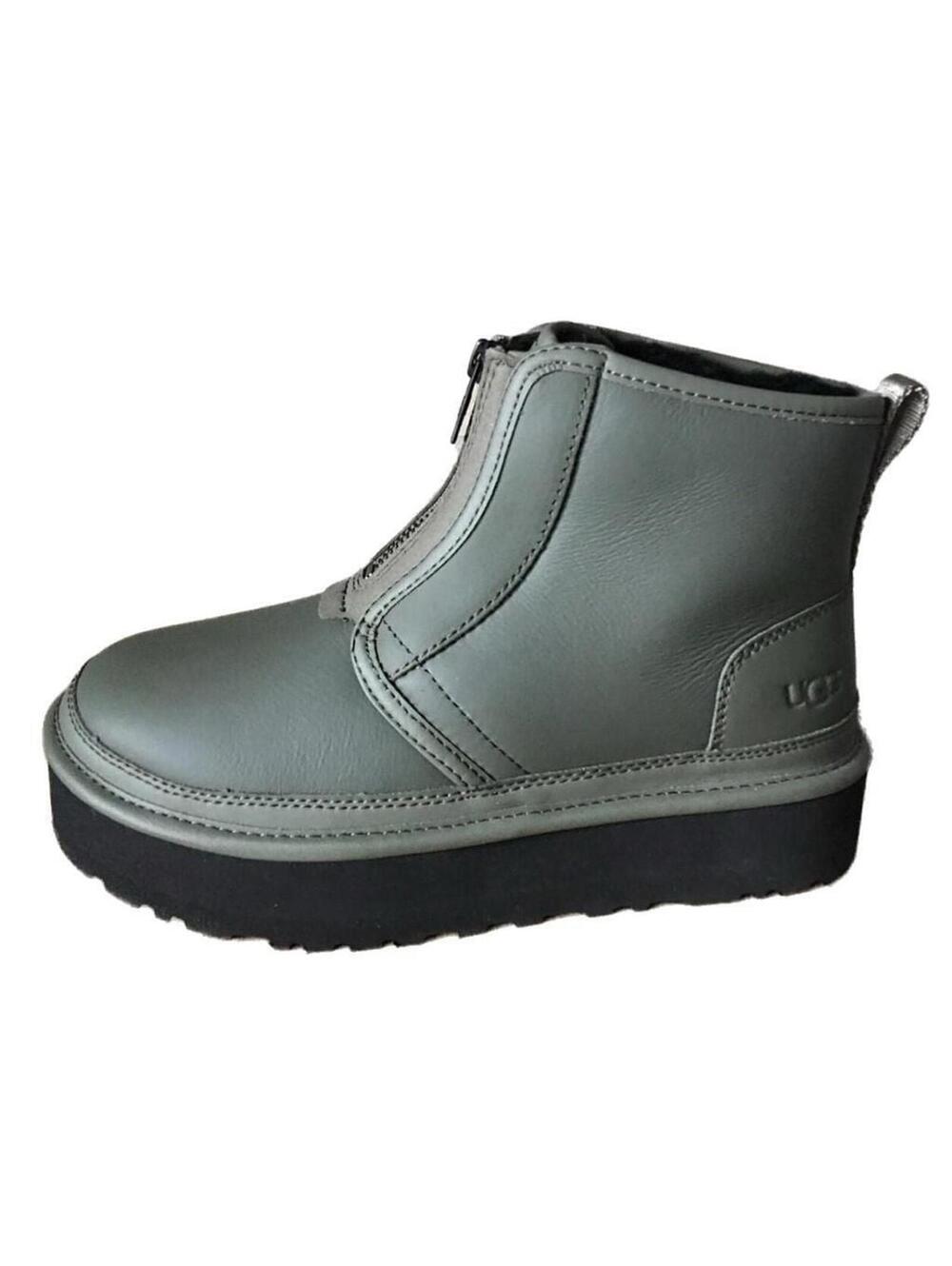 NWOT UGG Neumel Platform Zip Ultra Matte Seaweed Boots size 9